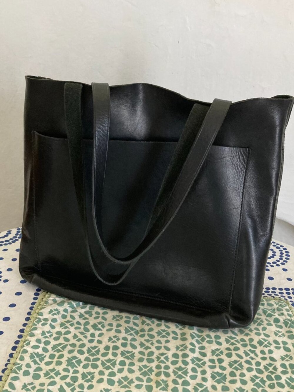 Madewell The Transport Medium Crossbody | Shoulder bag | Black Leather Tote Bag - Picture 10 of 15
